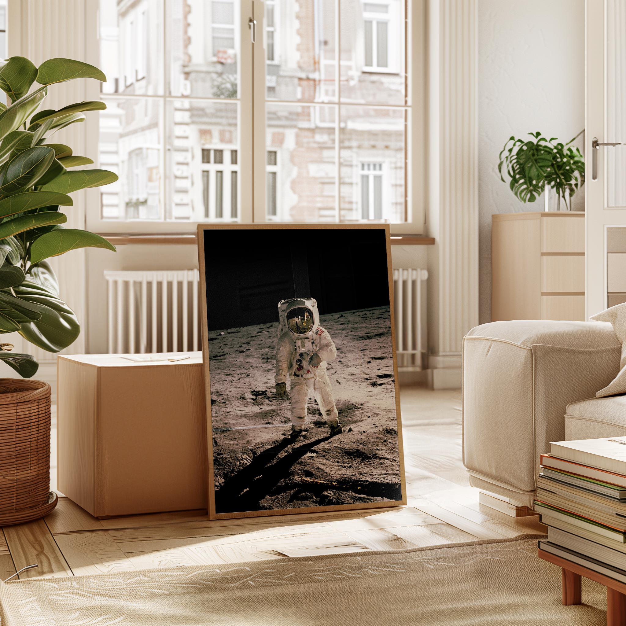 Apollo 11 Moon Landing Poster | Astronaut Wall Art | Space Print | NASA ...
