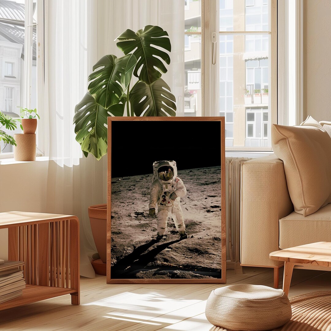 Apollo 11 Moon Landing Poster | Astronaut Wall Art | Space Print | NASA ...