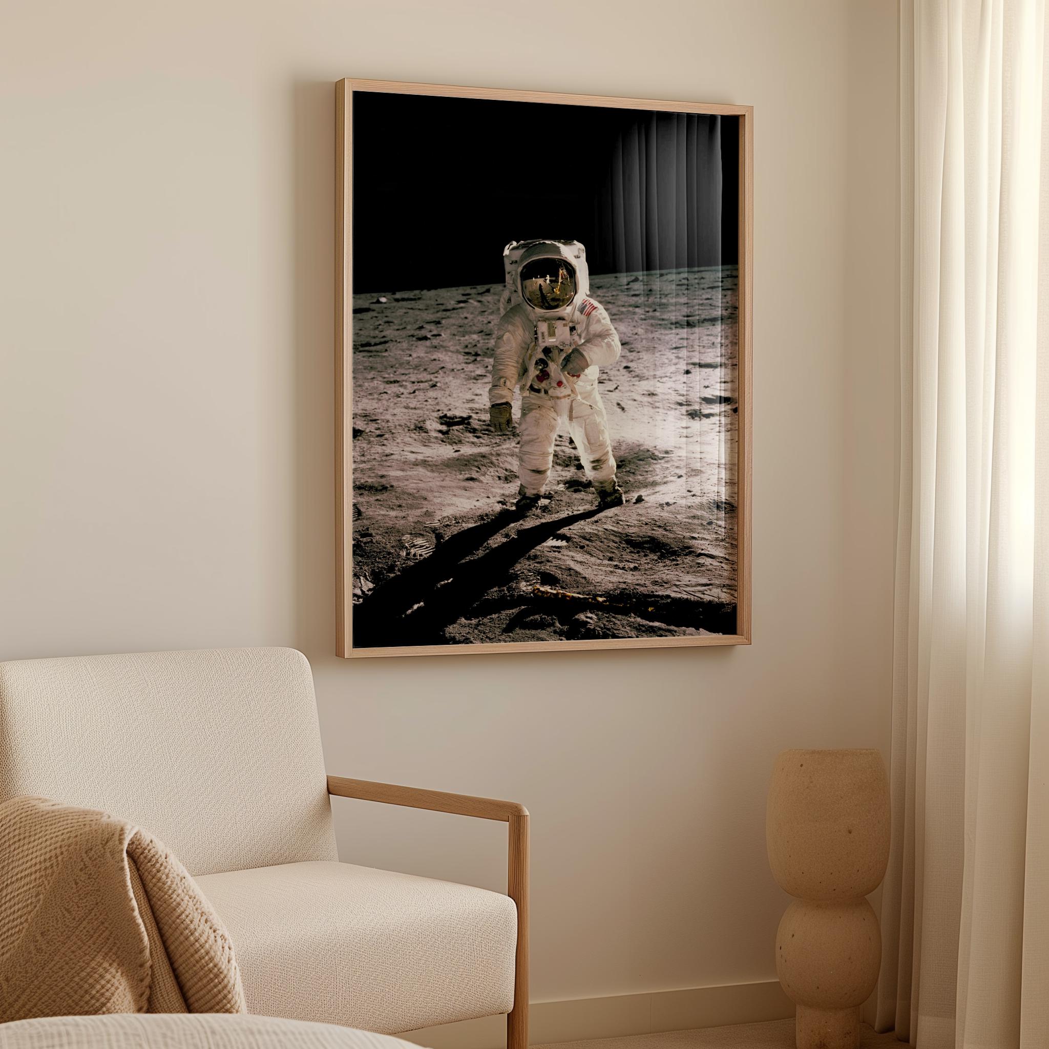 Apollo 11 Moon Landing Poster | Astronaut Wall Art | Space Print | NASA ...