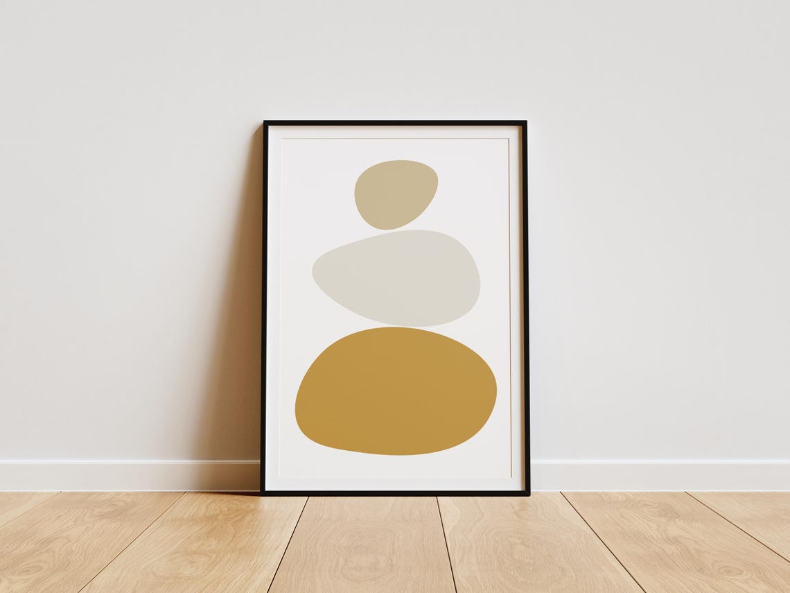 Printable Balancing Rocks Balance Poster, Balancing Stones Art Print, Meditation Rocks Poster ...