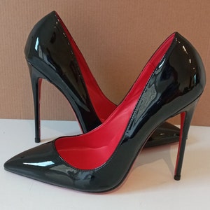Louboutin's bloody shoes. The famed red bottoms