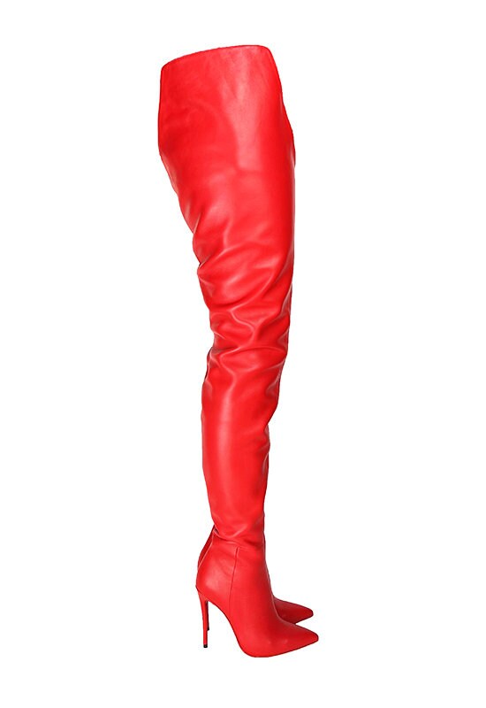 stiletto thigh high boots uk