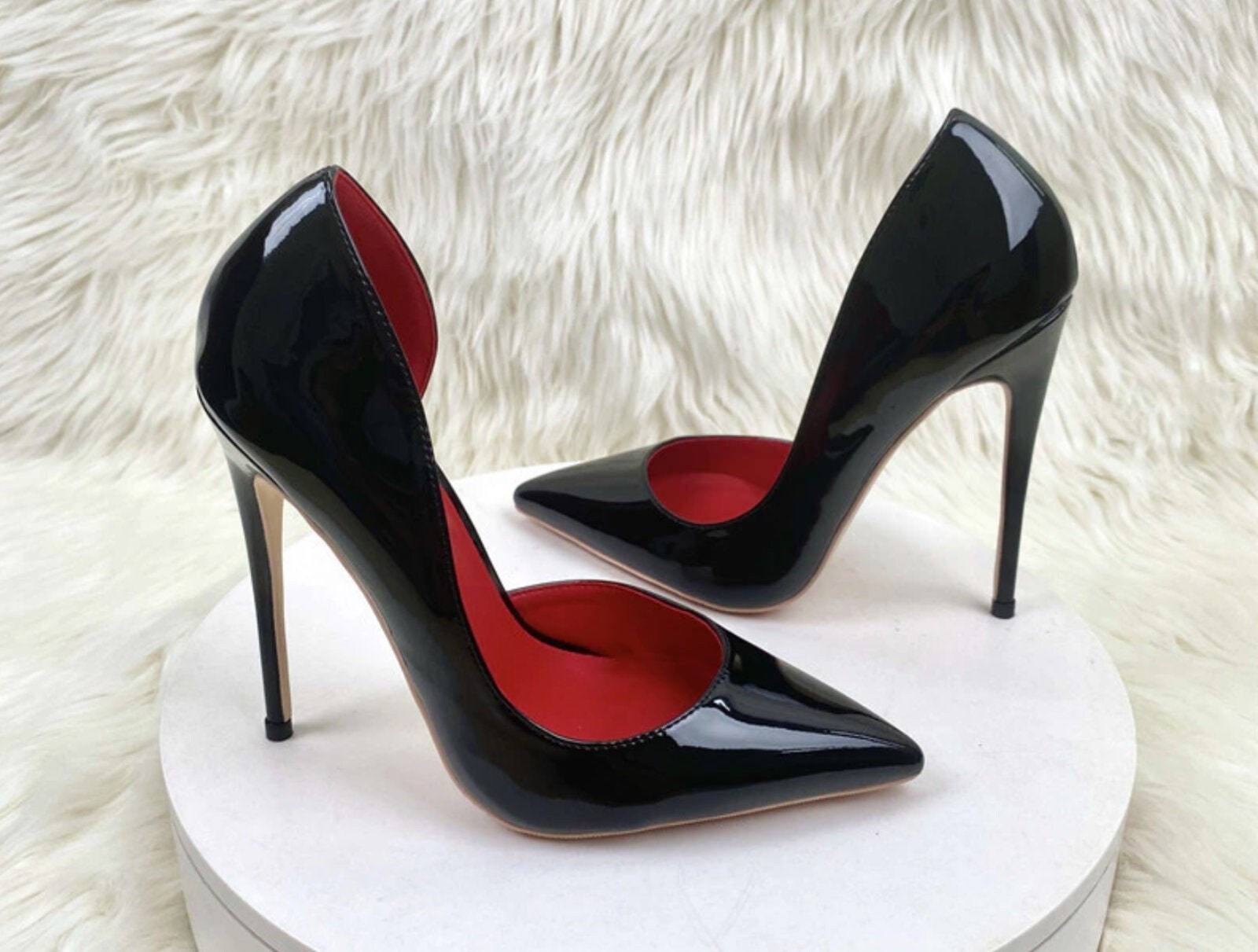 Black Mat Giaro 16cm high heeled Destroyer platform pumps - Giaro High Heels  | Official store - All Vegan High Heels