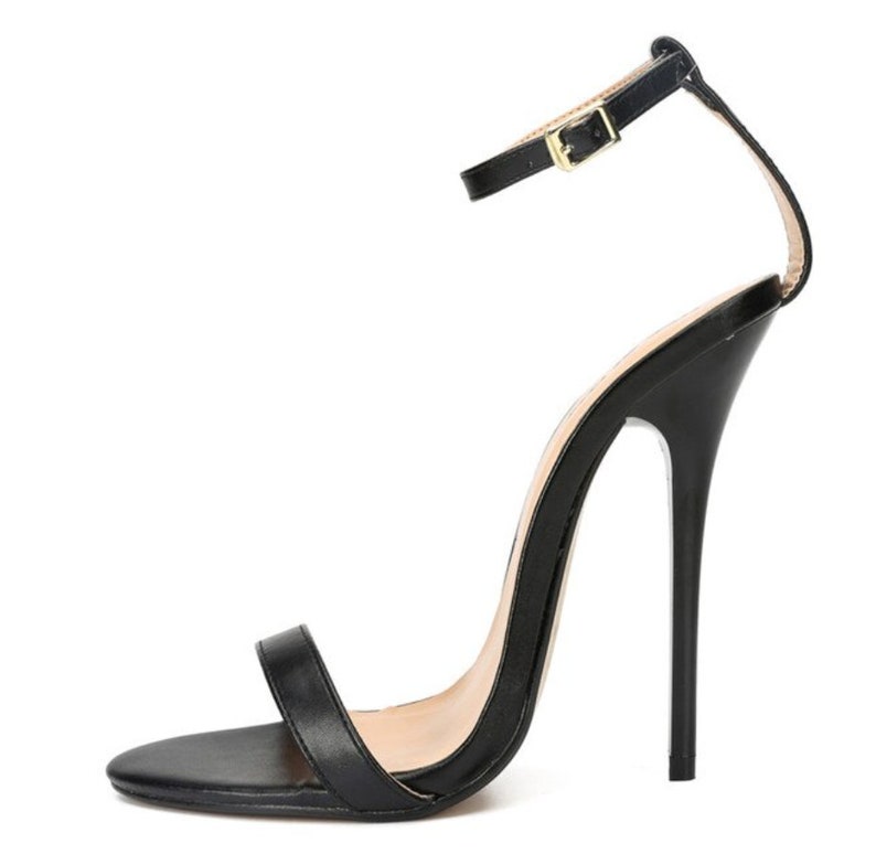 Extreme Thin Stiletto Heel 13cm Barely There High Heels Etsy
