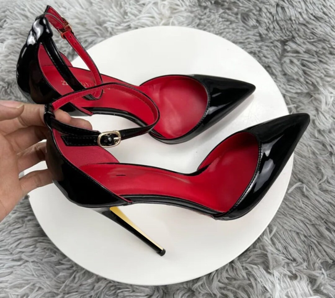 D'orsay STILETTO PUMPS 8-12cm High Heel Low Vamp Hand Made Court Shoes ...