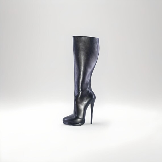 Buy SEXY STILETTO Thin High Heel Boots 16cm 6 Extreme Sexy Fetish UK3 13 FREE Size Customised Online in India Etsy