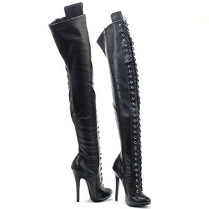 Fetish High Heel Stiletto Over the Knee Boots 5.5 14cm Free Custom ...