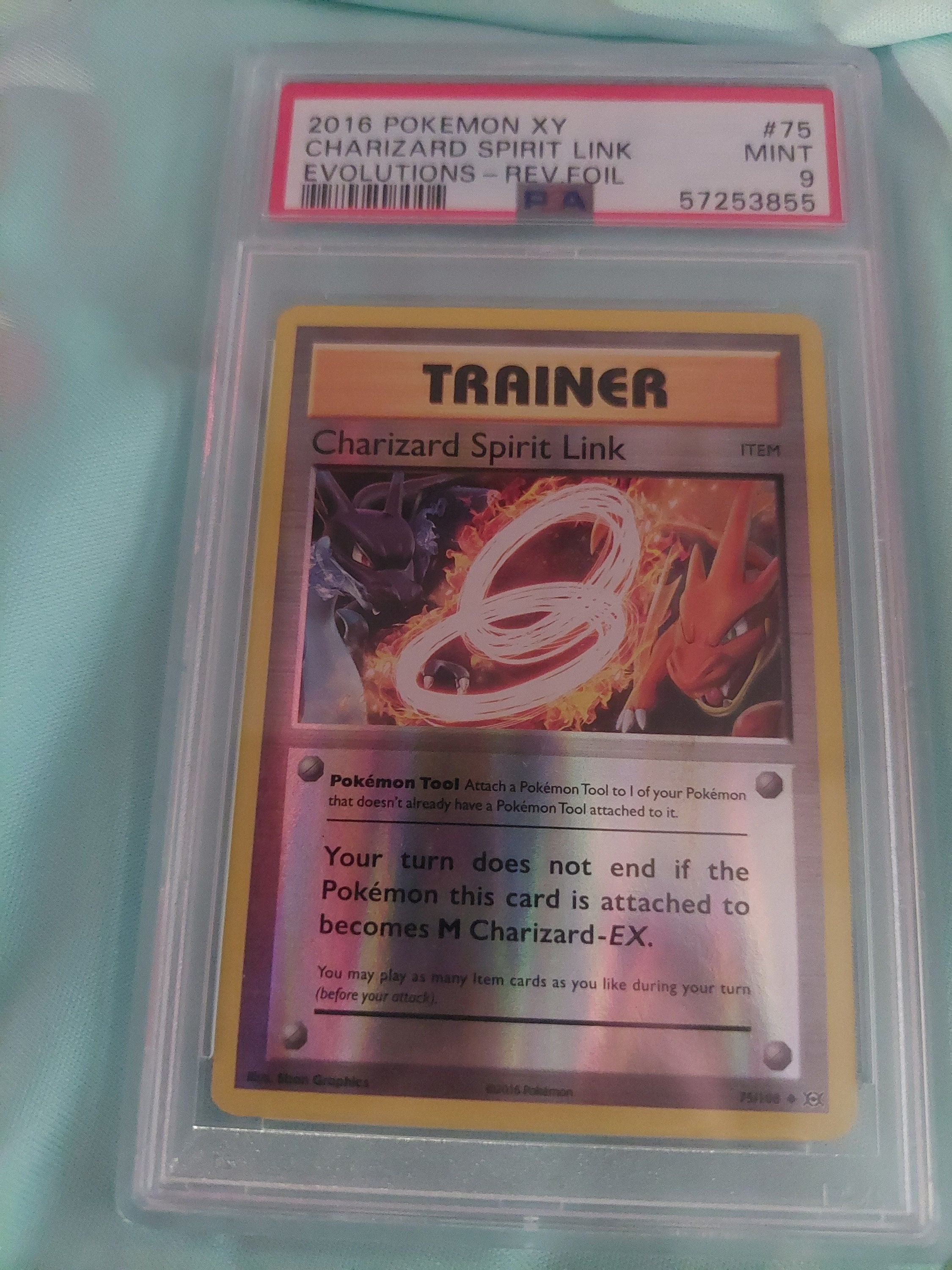 pokemon card trainer charizard spirit link Pokemon - Charizard Spirit Link (75/108) main image 0