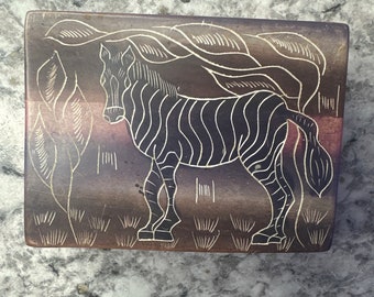 Kenya Zebra Box Handmade