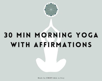 Plan de clases de asanas de yoga matutinas / con afirmaciones / Para profesores y estudiantes / PDF / libro electrónico / Descarga instantánea