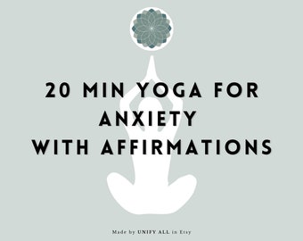 Yoga Asana Class Plan | with Affirmations for Anxiety | For Teachers and Students | PDF | eBook | Instand Download