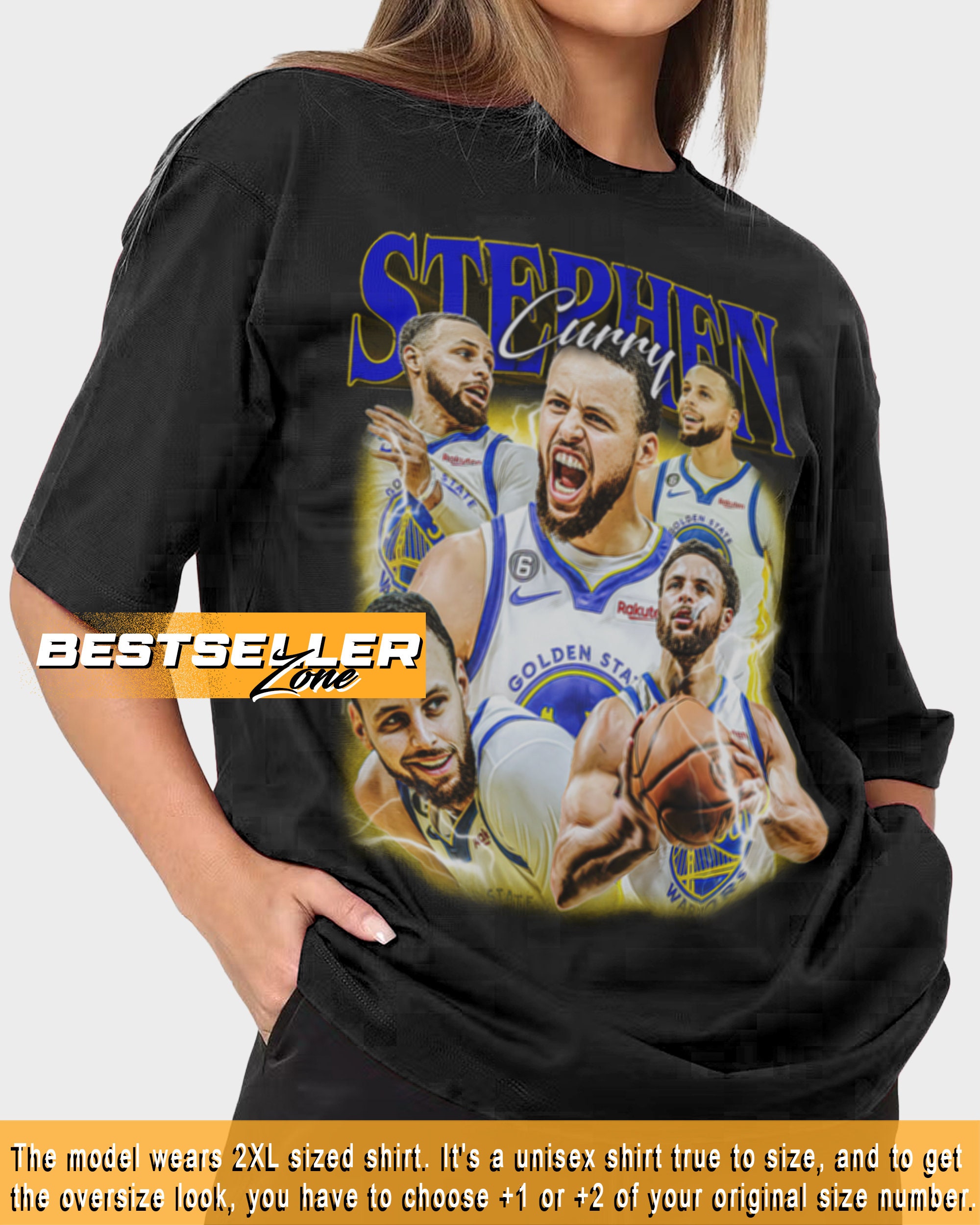 STEPHEN CURRY T Shirt Design. PNG Digital 4500x5100 px. Basketball Retro,  90s Vintage, Bootleg Tee. Instant Download And Ready To Print.