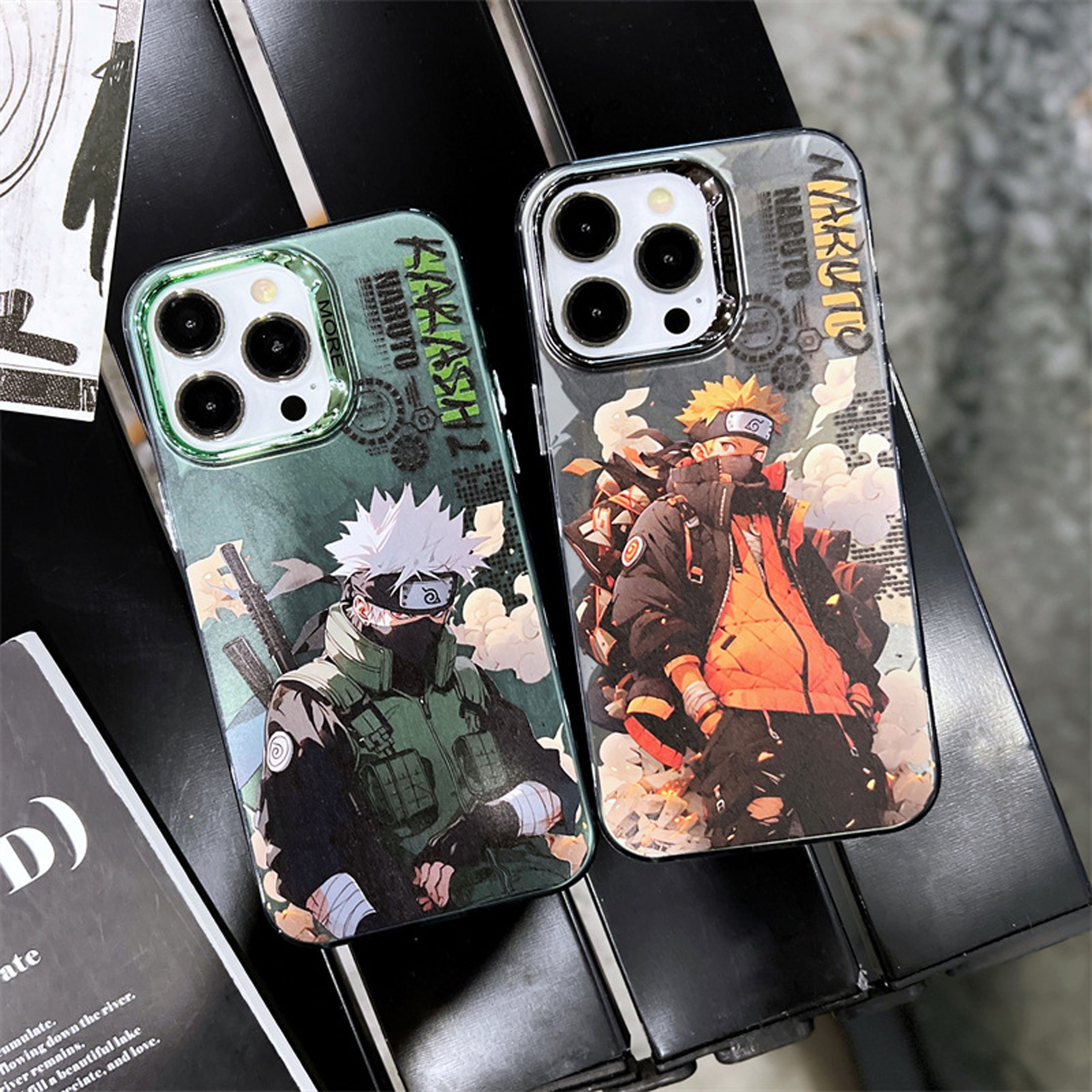 Diy pintura a óleo digital anime japonês sasuke kakashi por