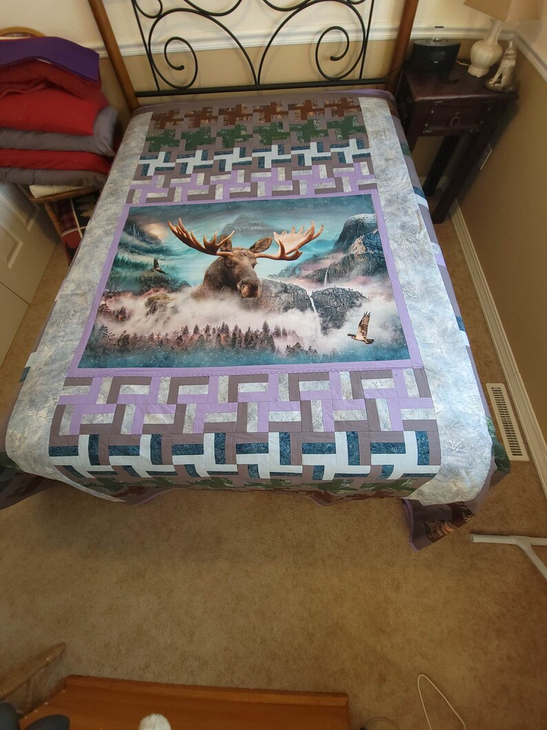 The Majestic Moose Blanket Etsy