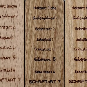 Lesezeichen HERZ Holz personalisiert Bild 5