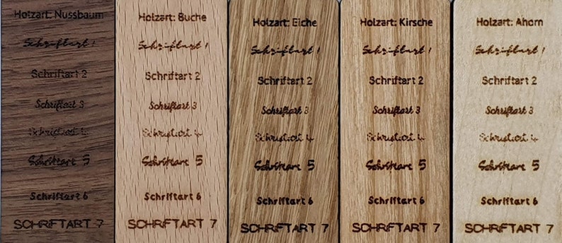 Lesezeichen HERZ Holz personalisiert Bild 5