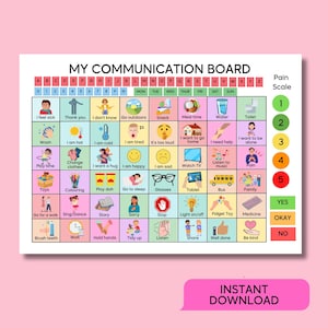 Tablero visual de comunicación Tarjetas flash no verbales Niños con necesidades especiales Niños pequeños Escuela Autismo Niños TEA