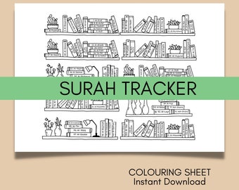 Surah Tracker, Quran Tracker, Checklist, Children Islamic Education, Colouring Sheet, Printable, Juz Amma, Memorisation Tracker, Muslims