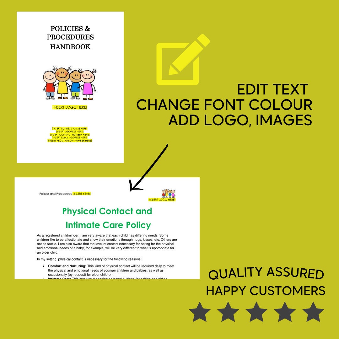 Daycare Parent Handbook Policies And Procedures Childminder Paperwork daycare-policies-and-procedures-templates-social-media-template
