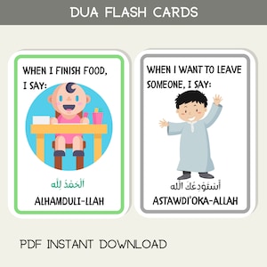 Daily Dua Islamic Pocket Flash Cards Muslim Digital Educational Quran Bismillah Arabic Download