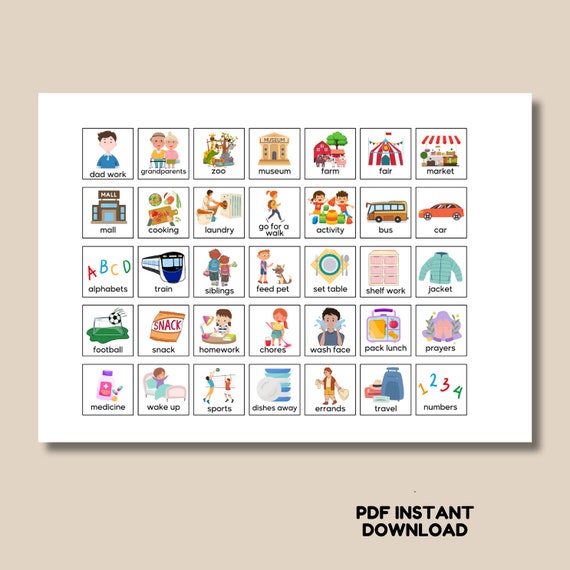 CENMEN Programme visuel pour enfants - Tableau de routine quotidienne - Poche de calendrier en feutre Outil d'apprentissage de l'autisme comportemental pour l'école