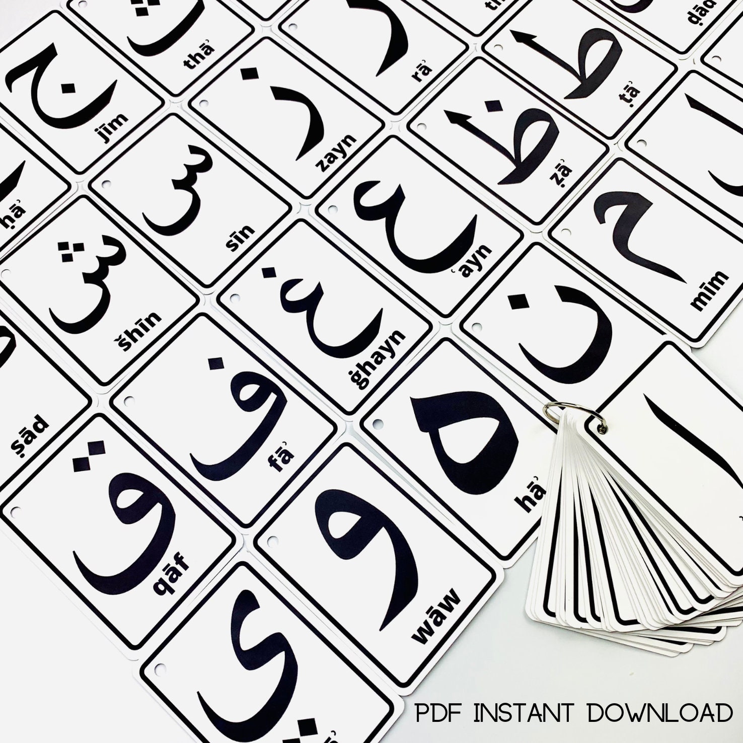 Telecharger Alphabet Arabe à Imprimer Alphabet arabe cartes Flash éducatives apprentissage coran - Etsy Canada