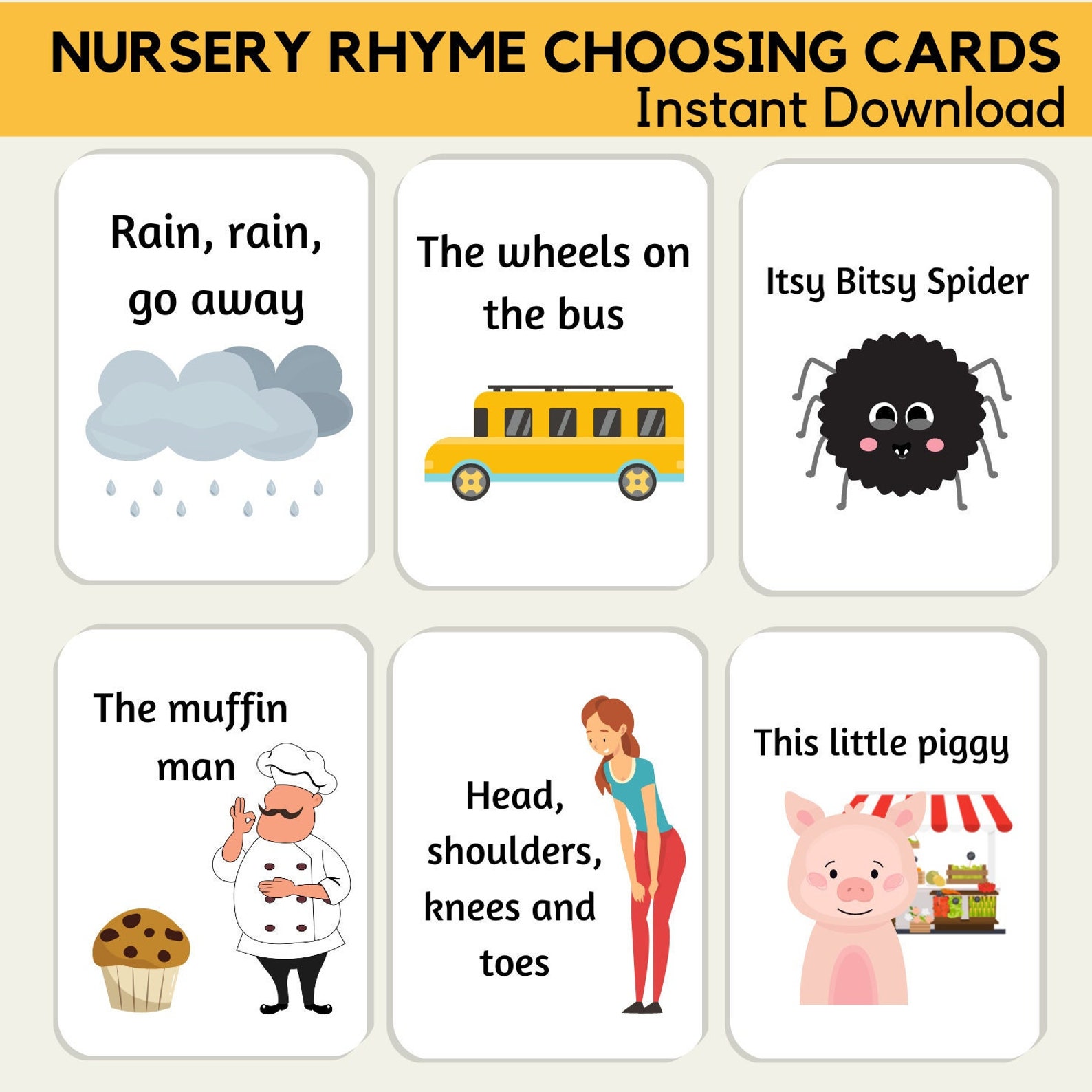 Nursery Rhymes Choosing Singing Game