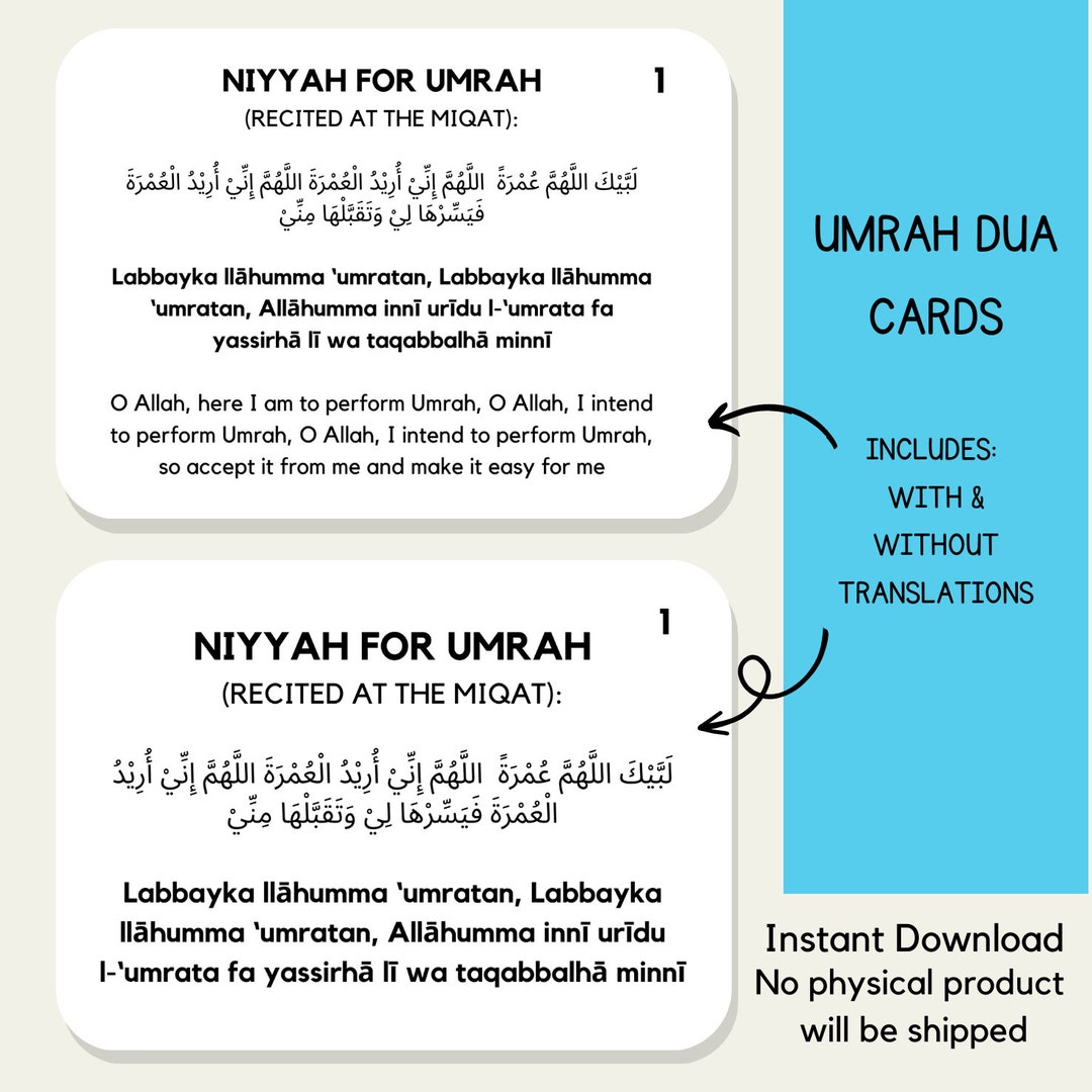 Umrah DUA Flash Cards Digital Printable - Il 1080xN.4753296109 Gksh