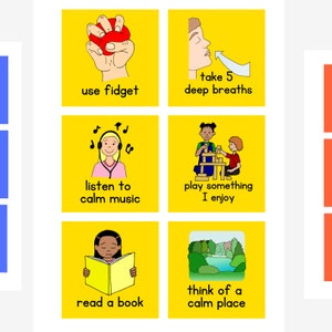 Strefy regulacji Flash Cards AND Display, Karty samoregulacji, Smycz do druku, Uczucia, Emocje Pakiet