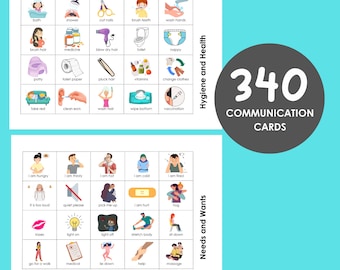 Communication Book, Non Verbal Cards, Visual Board, Special Needs, Senior Hospital, Adults, Autism Children Nurse