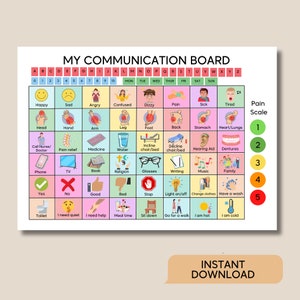 Senior Ziekenhuis Communicatiebord Non-verbaal Visueel Bord Volwassenen Autisme Verpleeghuis