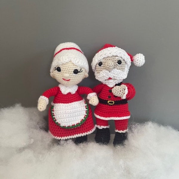 Handmade Mr. and Mrs. Claus