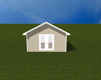 16x16 Shed Plan (She Shed, Office or Playhouse)