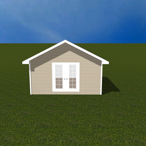 16x16 Shed Plan (She Shed, Office or Playhouse)