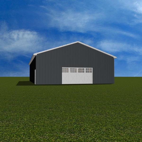 40x64x14' Pole Barn Plan