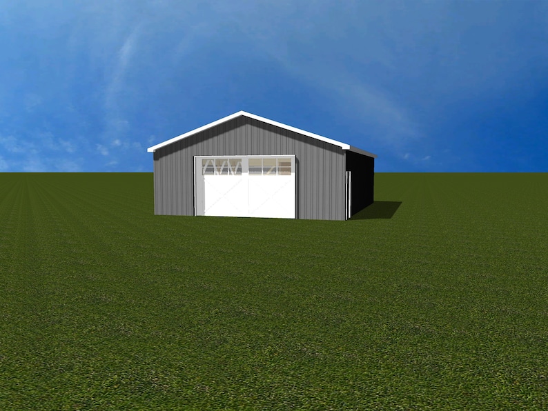 30x40 Pole Barn Plan Etsy