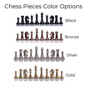 Chess Game Board Set Collectible Handmade Luxury Heavy Metal Brass Chess  Board Set for Professionals and Adult for Tournament (14 Inches) by INDUS