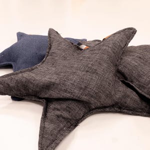 Hand-sewn heat pad in star shape – grape seed filling for soothing warmth