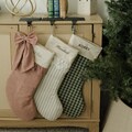 Personalized Christmas Stocking – With Name Embroidery, Bow, Ruffle Cuff, Scalloped Cuff and Lace Options