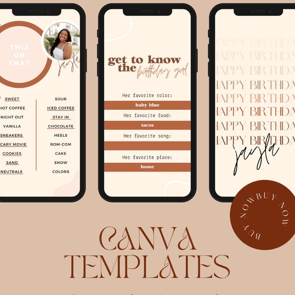 Senior Rep Program Canva Templates - Birthday, Referral Cards & Introductions