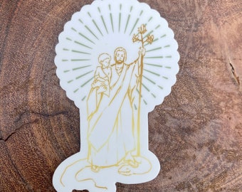 St. Joseph Sticker, Saint Joseph Decal, Saint Sticker, Catholic Sticker ...