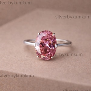 Bague En Argent 925 Et Or 24K - Sertie D'un Saphir Rose Et Pierres Précieuses - Taille 48/49 Neuf Avec Étiquette
