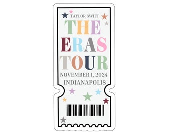 11/1/24 - Indianapolis, IN Eras TS Concert Ticket STICKER