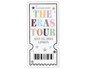 5/25/24 Lisbon, Portugal Eras TS Concert Ticket Sticker