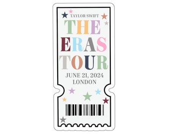 6/21/24 London, United Kingdom Eras TS Concert Ticket Sticker