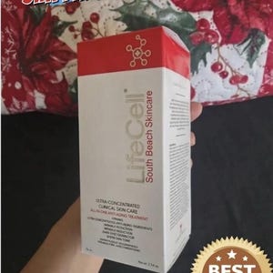 May include: A white and red box of LifeCell South Beach Skincare, an ultra-concentrated anti-aging treatment. The box features the text "LifeCell" and "South Beach Skincare". A "Best Seller" sticker is visible.