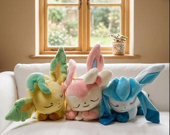 Söt Sylveon plysch 16 cm | Pokémon gosedjur | Kawaii tecknad plyschdocka | Födelsedagspresent för barn