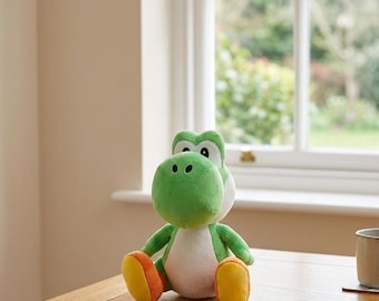 Äkta Mario-filmen Anime Yoshi plyschmodell och plyschryggsäck skrivbordsprydnad födelsedagspresent