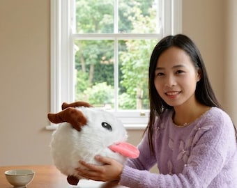 Poro Gosedjur | LoL Fan Made Poro Gosedjur – 25 cm Present till Gamers, Spelinredning | Söt Videospelsfigur Gosedjur