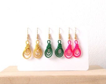 “Myoga” mizuhiki earrings